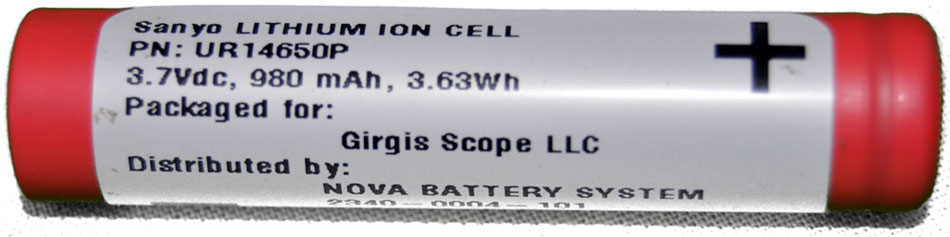 Video Laryngoscope Handle Battery